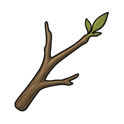 Twig with Green Sprouts