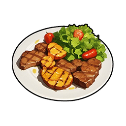 Grilled Fruits and Beef