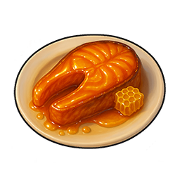 Honey-Glazed Fish Steak