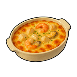 Seafood and Cheese Gratin