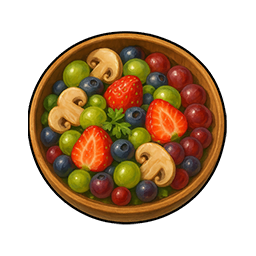 Mushroom and Fruit Salad