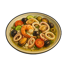 Oil and Seafood Salad